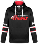 Wiikwemkoong Hawks - HOCKEY HOODIE with name & #
