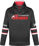 Wiikwemkoong Hawks - HOCKEY HOODIE with name & #